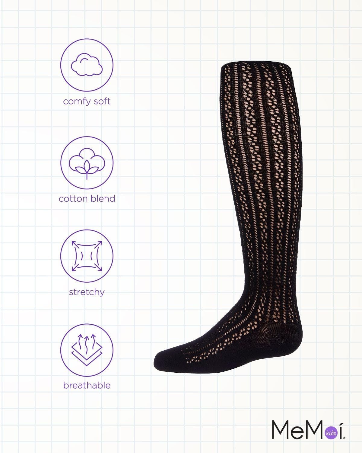 MeMoi Pelerine Stitch Girl's Cotton Blend Tights