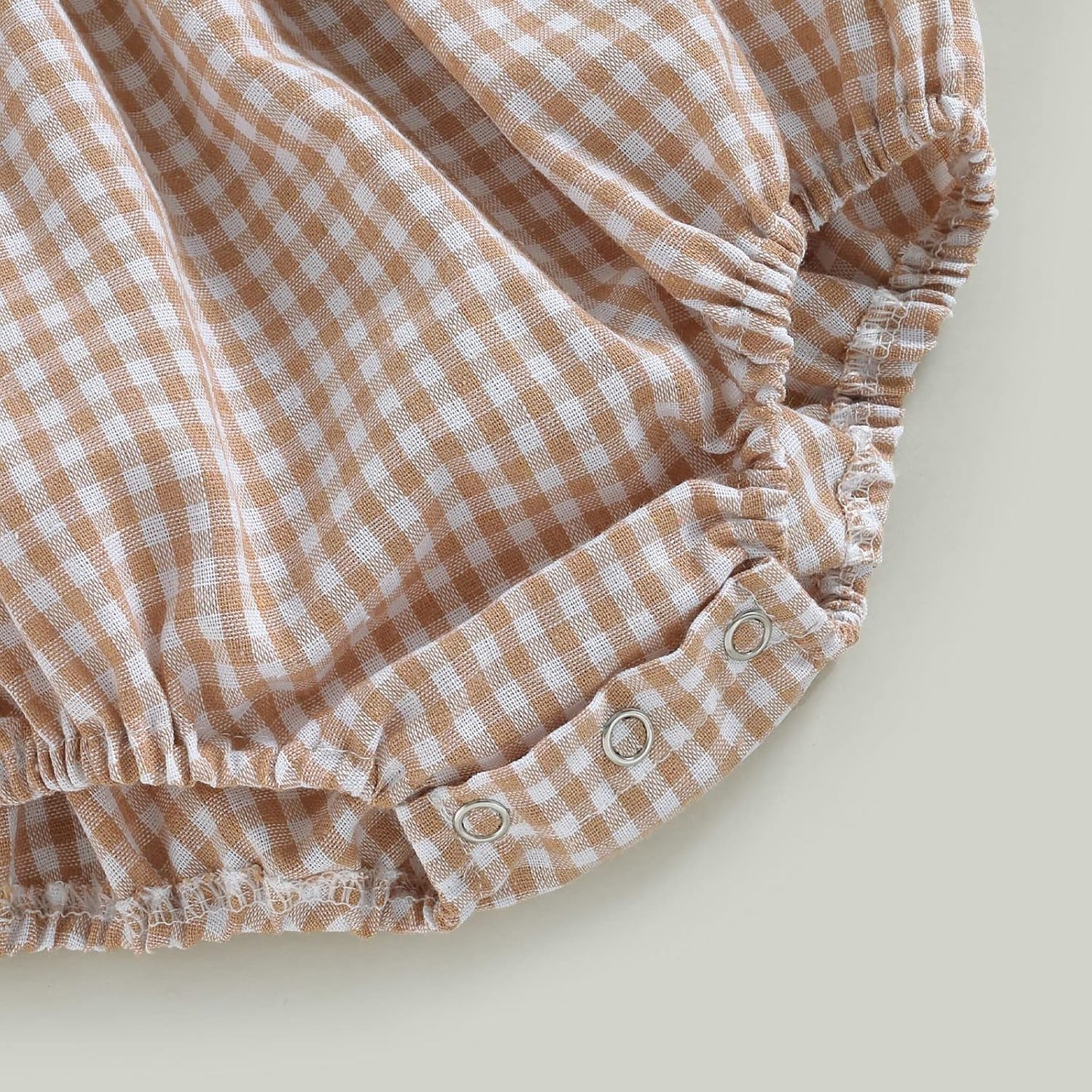 Douhoow Infant Baby Girl Plaid Romper Baby Sweatshirt Romper Ruffle Festival Clothes Fall Winter Outfits with Headband