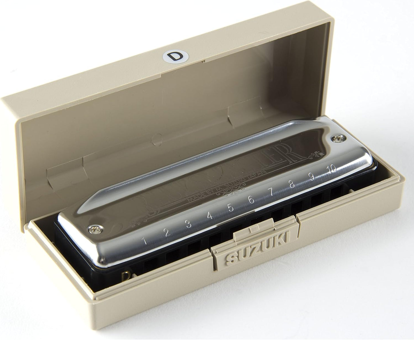 Suzuki Harmonica, Silver (MR-250-F)