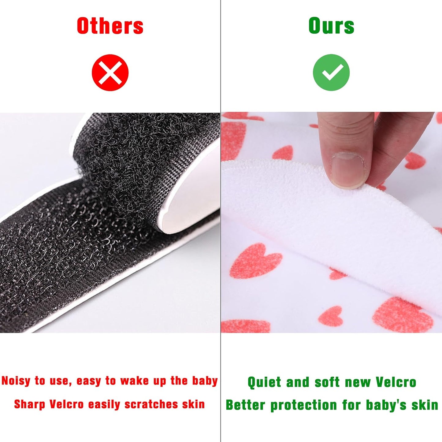 Newborn Sleep Sack Baby Swaddle,Swaddle me 0-3 Month,3-Way Adjustable Wearable Blanket,100% Rayon Cotton Swaddling Sleeping Bag,TOG 0.5 (Love, 0-3 Months)