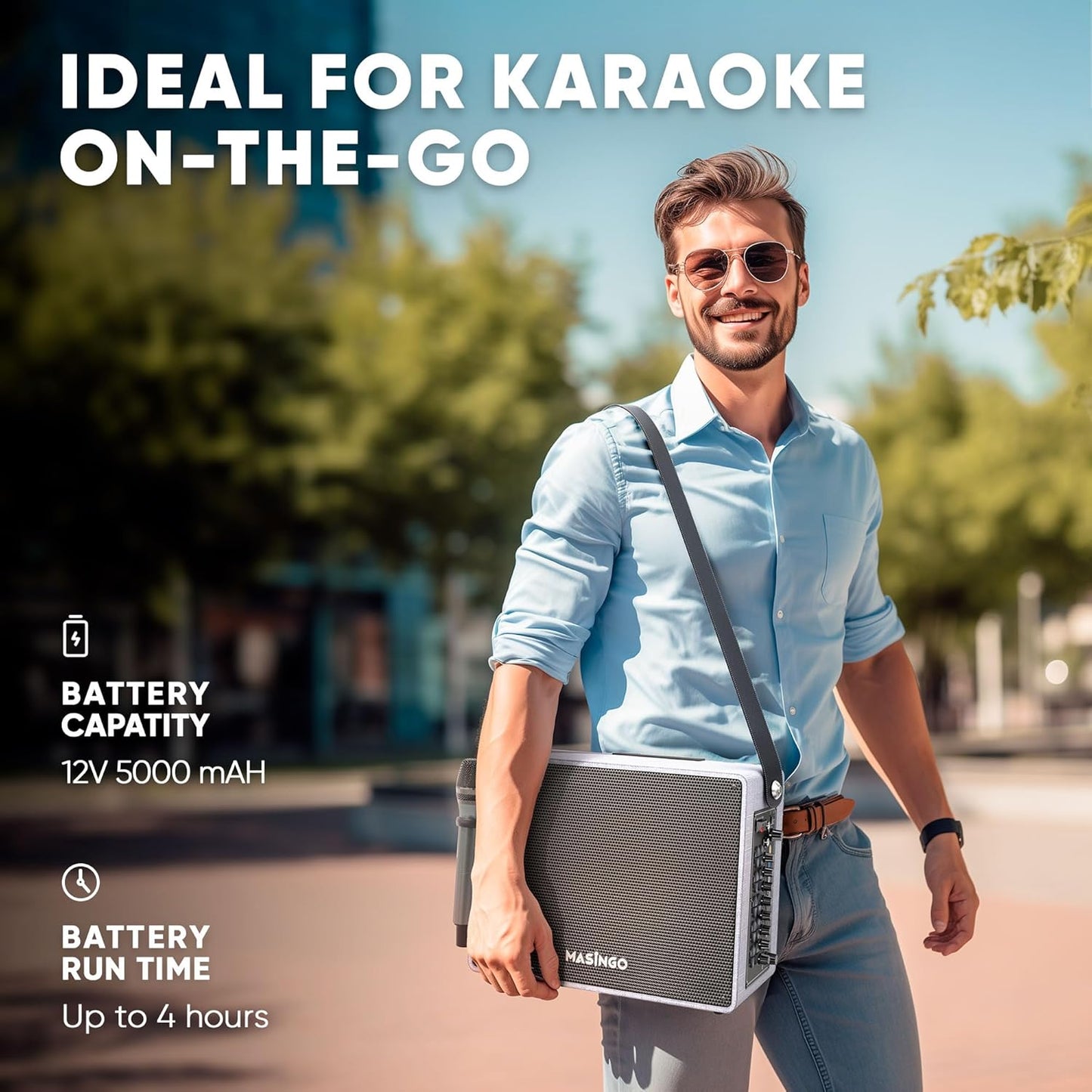 Professional Karaoke Machine with Lyrics Display Screen for Adults, 2 Wireless Microphones, Bluetooth Portable PA Speaker System Set with Built in 15" Touch Tablet with Android & WiFi, Alto X6