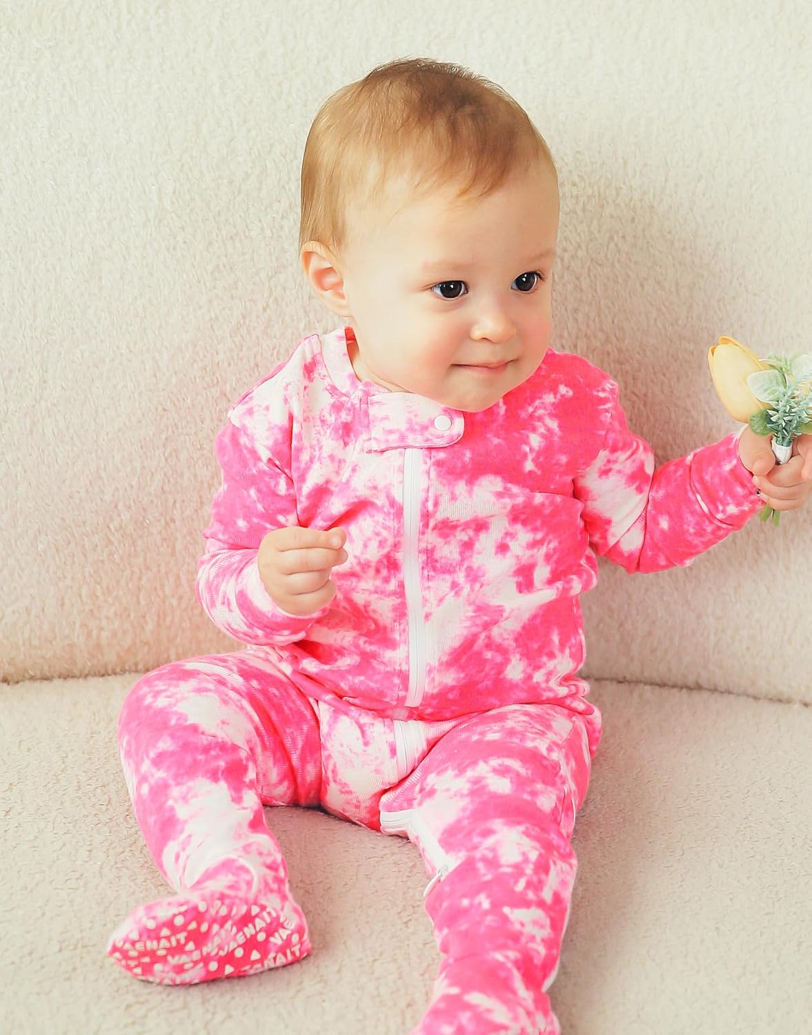 VAENAIT BABY Infant Toddler Boys Girls Footed Pajamas One-PIece Romper Sleep and Play 0M-2T