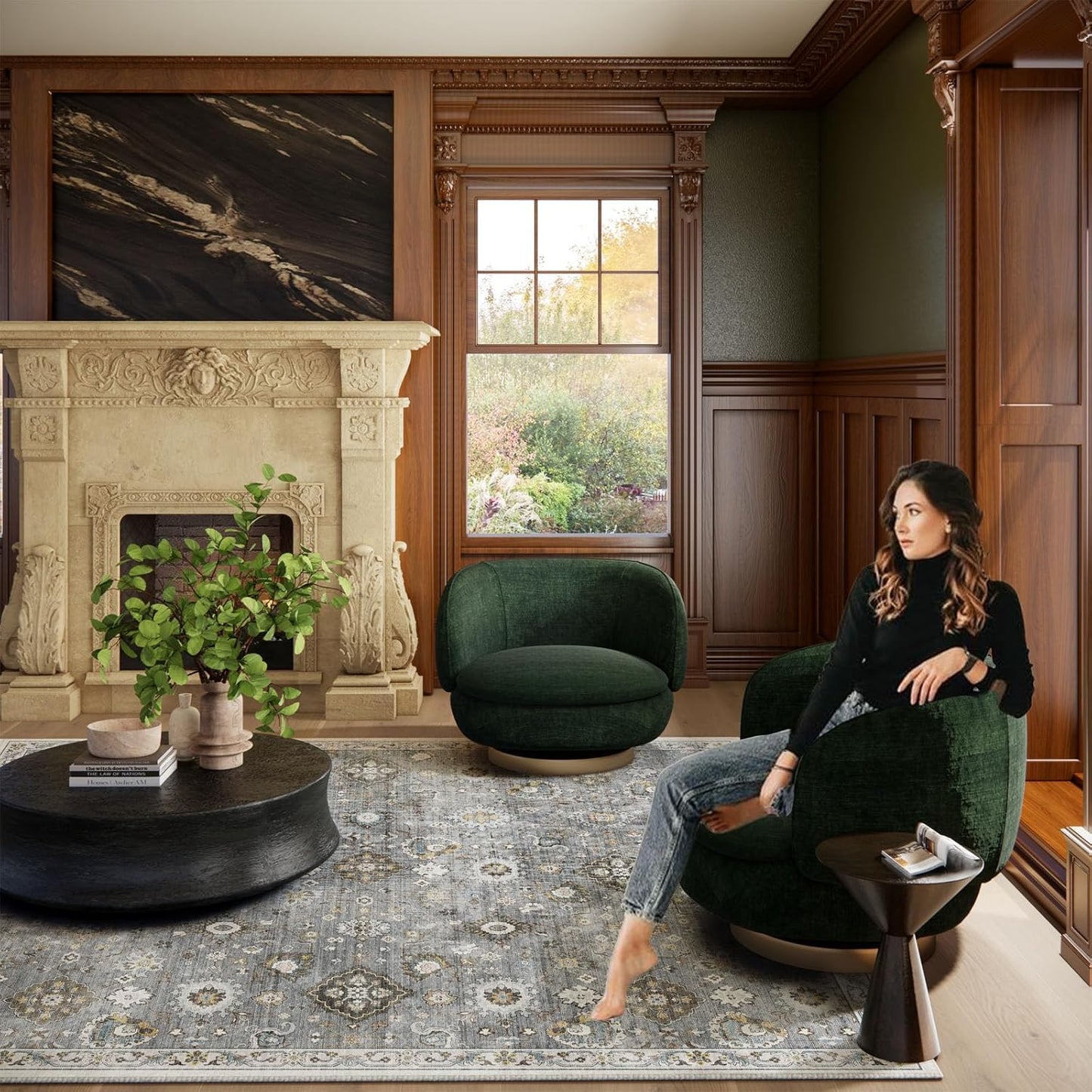 Machine Washable Small Rugs for Entryway: Door Mat Indoor Entrance 2x3 Boho Throw Rug Stain Resistant Non-Slip Low Pile Soft Carpets for Kitchen Front Door Indoor Entrance Entry Bedroom Nursery