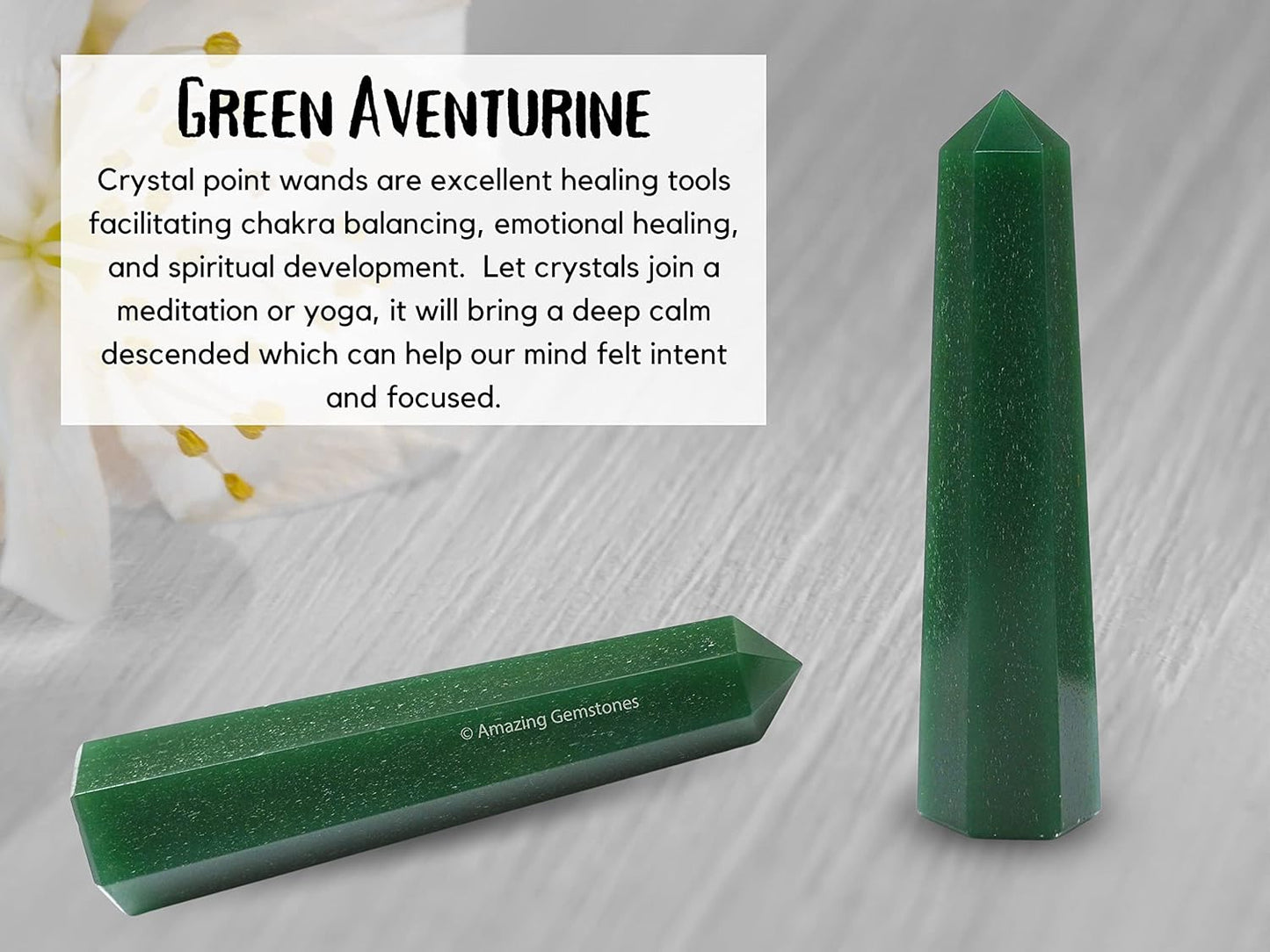 Amazing Gemstone Dark Green Aventurine Crystal Towers - Natural Healing Crystal Point Obelisk for Reiki Healing and Crystal Grid (2 Inch to 3 Inch)