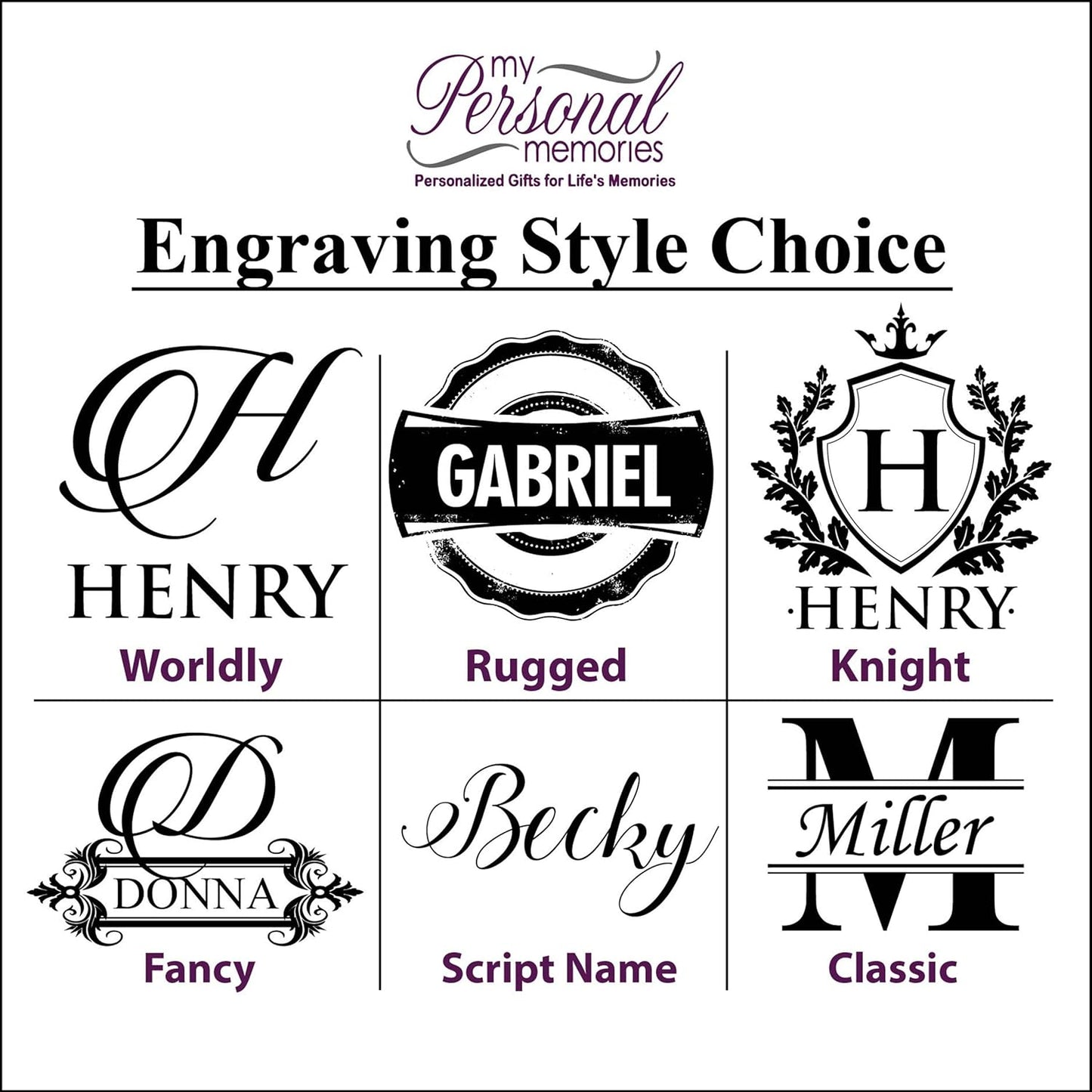 My Personal Memories Custom Monogrammed Coffee Latte Mug and Tea Cup - Personalized and Engraved (Black)