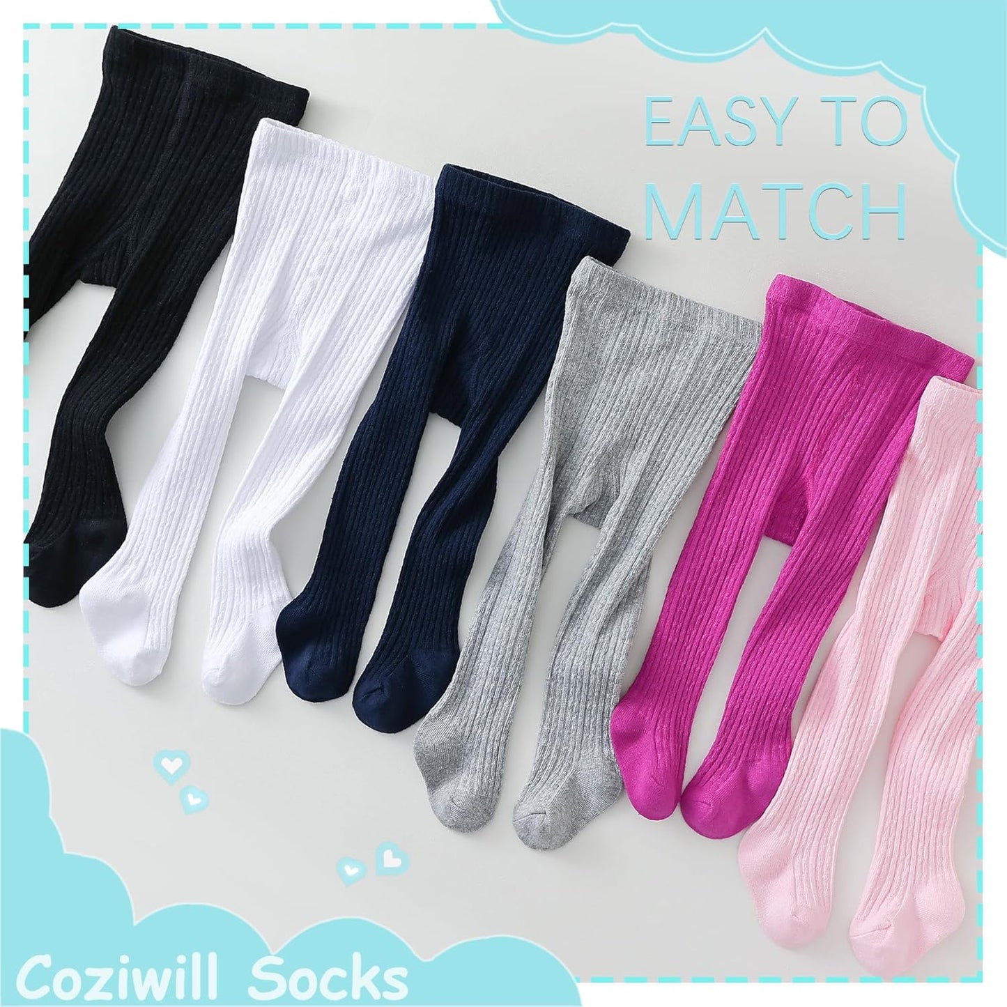 Baby Tights Toddler Stockings Tights Soft Cotton Cable Knit Baby Girl Tight Leggings Newborn Infant 0-4T