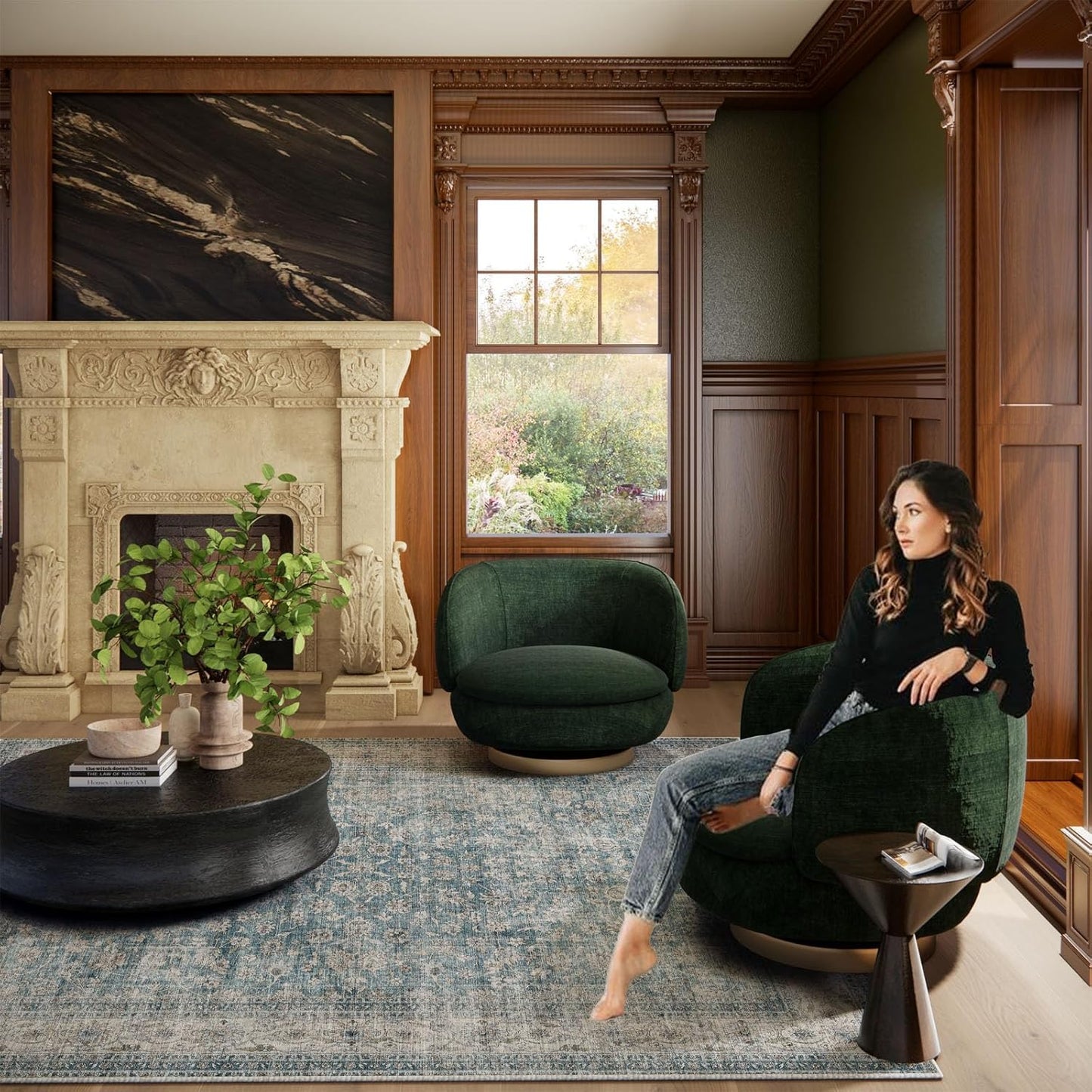 Washable Kitchen Rug Runners for Hallways: 2'x10' Bedroom Rug with Non Slip Backing Low-Pile Soft Indoor Floor Carpet Runner for Indoor Entryway Hallways Kitchen Laundry Room Farmhouse