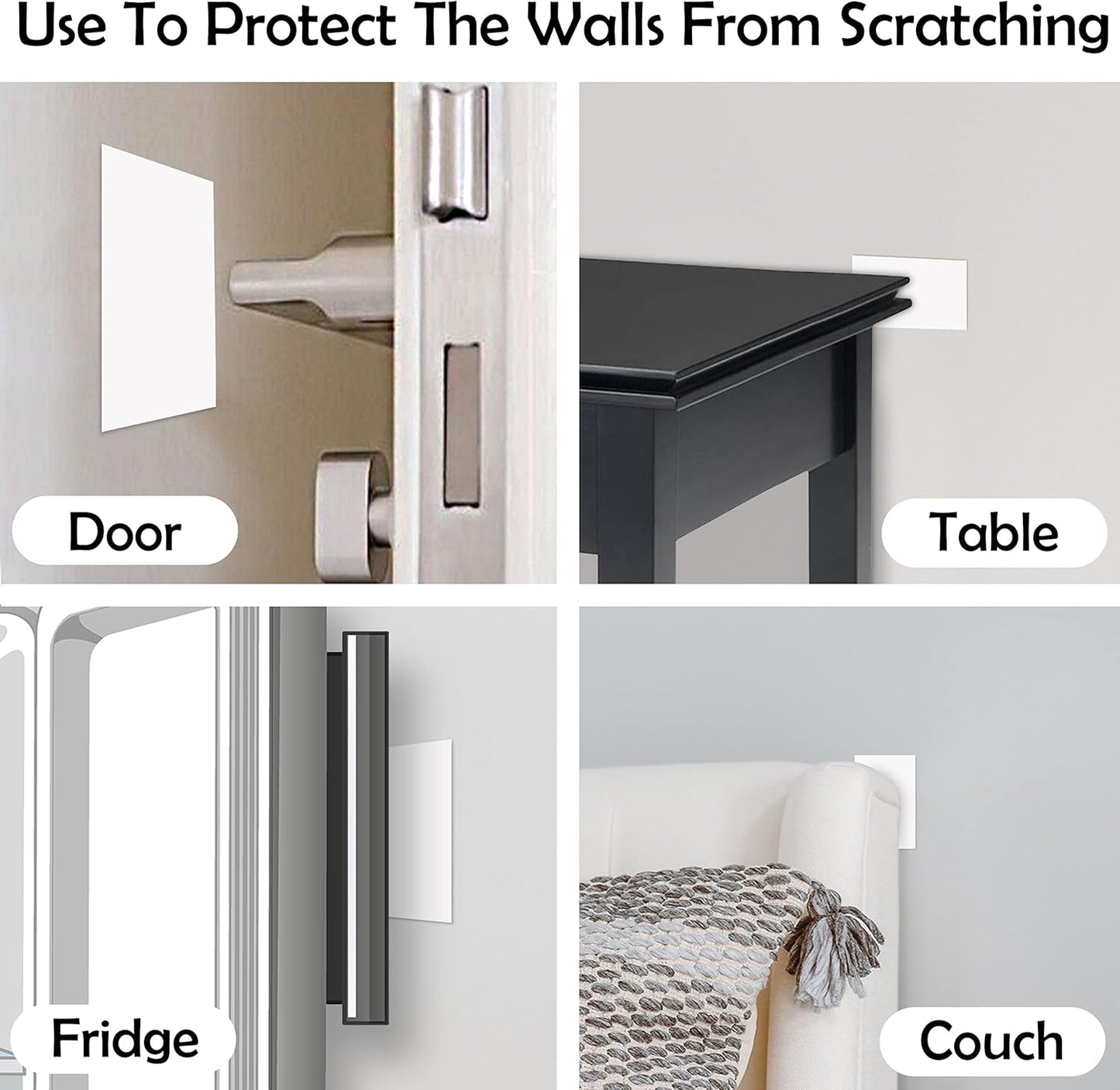 Rubber Bond Self-Adhesive Rubber Wall Outlet Cover Plate 5 Pack - Easy to Apply Peel & Stick Drywall Hole Patch - 5x3 Inch Screwless Blank Wall Plate Cover - Premium Rubber Wall Hole Cover (White)