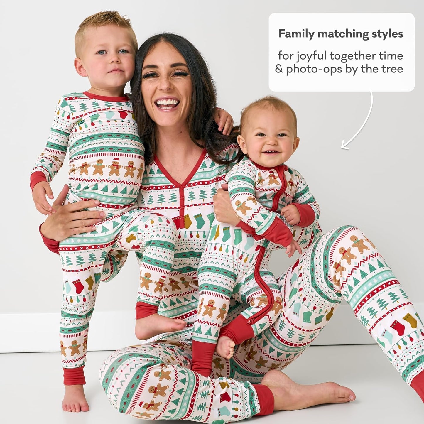 Little Sleepies Two-Piece Pajama Set for Boys & Girls, Soft Viscose from Bamboo Toddler Pajamas for Kids, Family Matching PJs