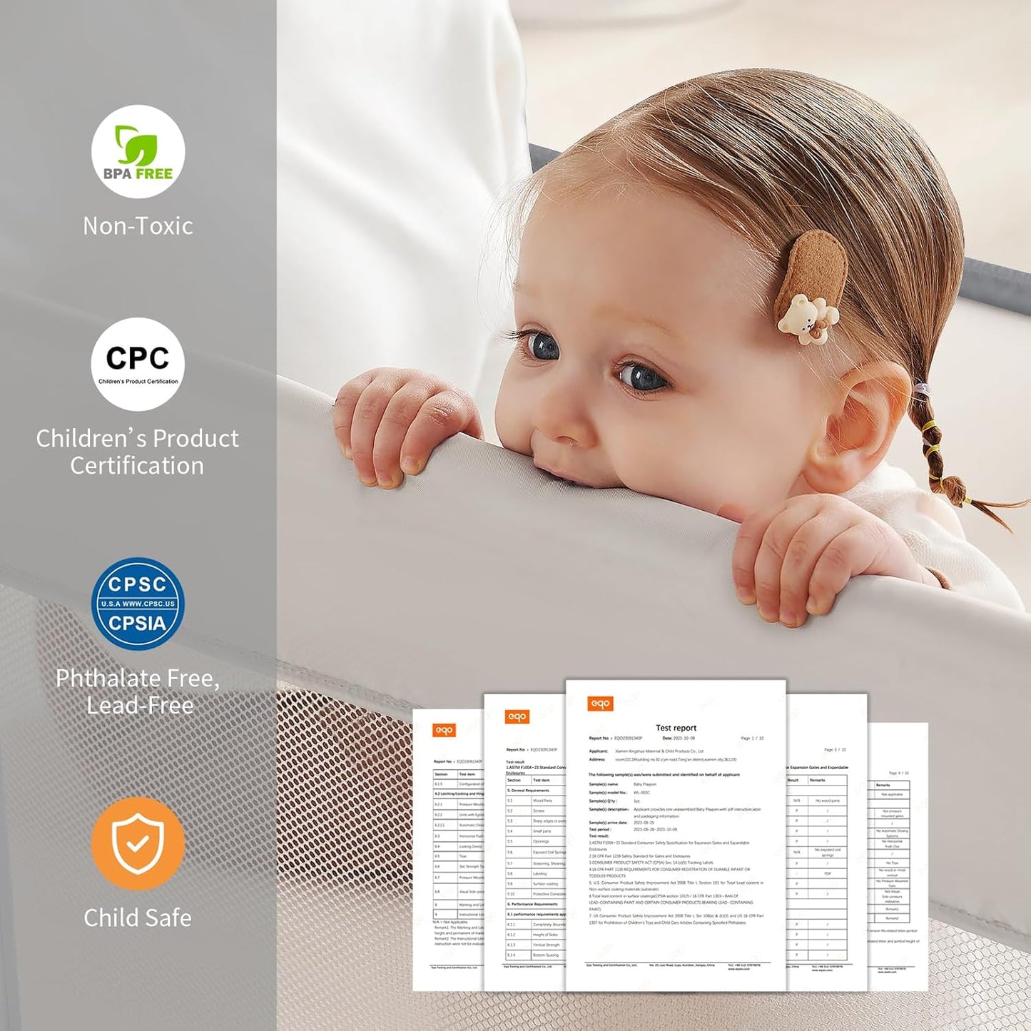 Baby Playpen,Large Play Pen for Babies and Toddlers with Door 79x71 Inch, Adjustable Playpen Non-Slip Suction Cups Base Safe and Sturdy, Indoor Outdoor Playard,Black