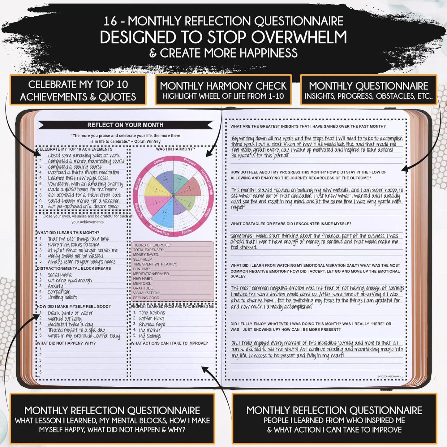 2025-2026 Planner Weekly and Monthly | 16-Month Life Planner to Increase Focus & Productivity | Reduce Overwhelm & Achieve Your Biggest Goals | Include Gift Box & Stickers | Sep 2025-Dec 2026