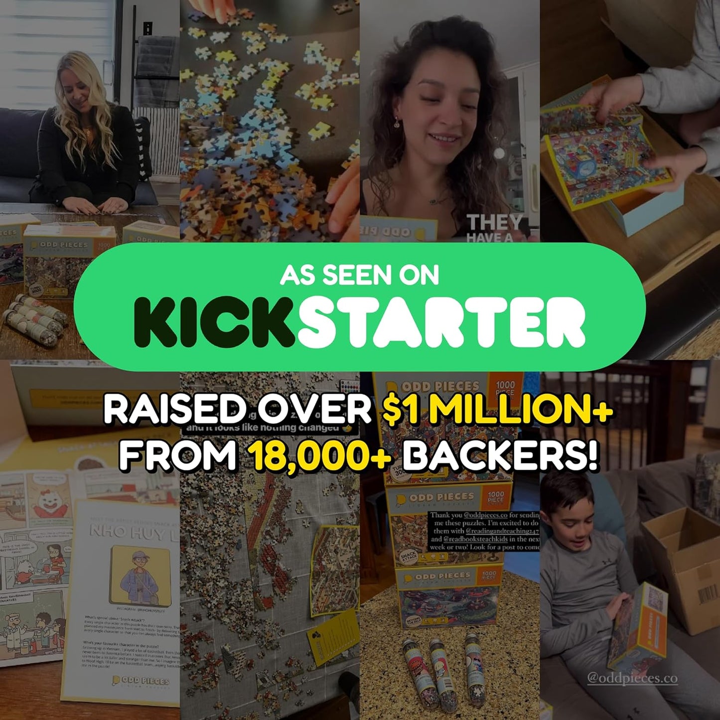 Jigsaw Puzzles 1000 Pieces - Magic Mystery Story Secret Ending Puzzle - Perfect Family Game Night for Adults & Kids - Gift Idea Beginner Unique Puzzle (Series 1)