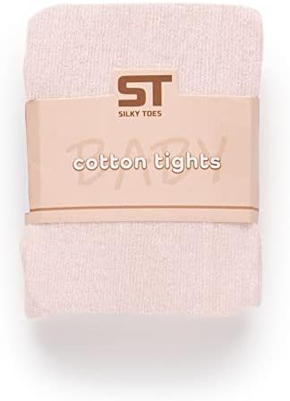 Silky Toes Luxurious Cotton Tights for Baby Girls 1 Pk Cable Knit Winter Footed Leggings