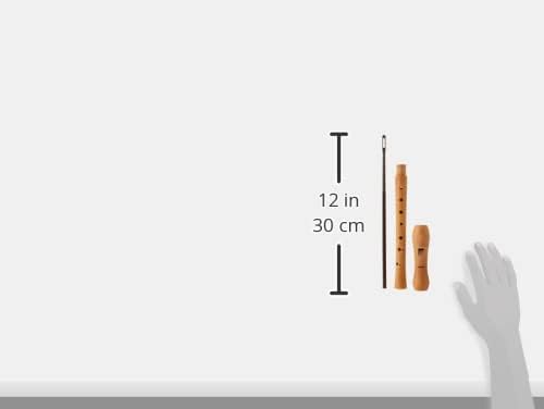 FLAUTA DULCE SOPRANO - Hohner (9560) (Madera Peral Natural) (Barroca) (2 Piezas)