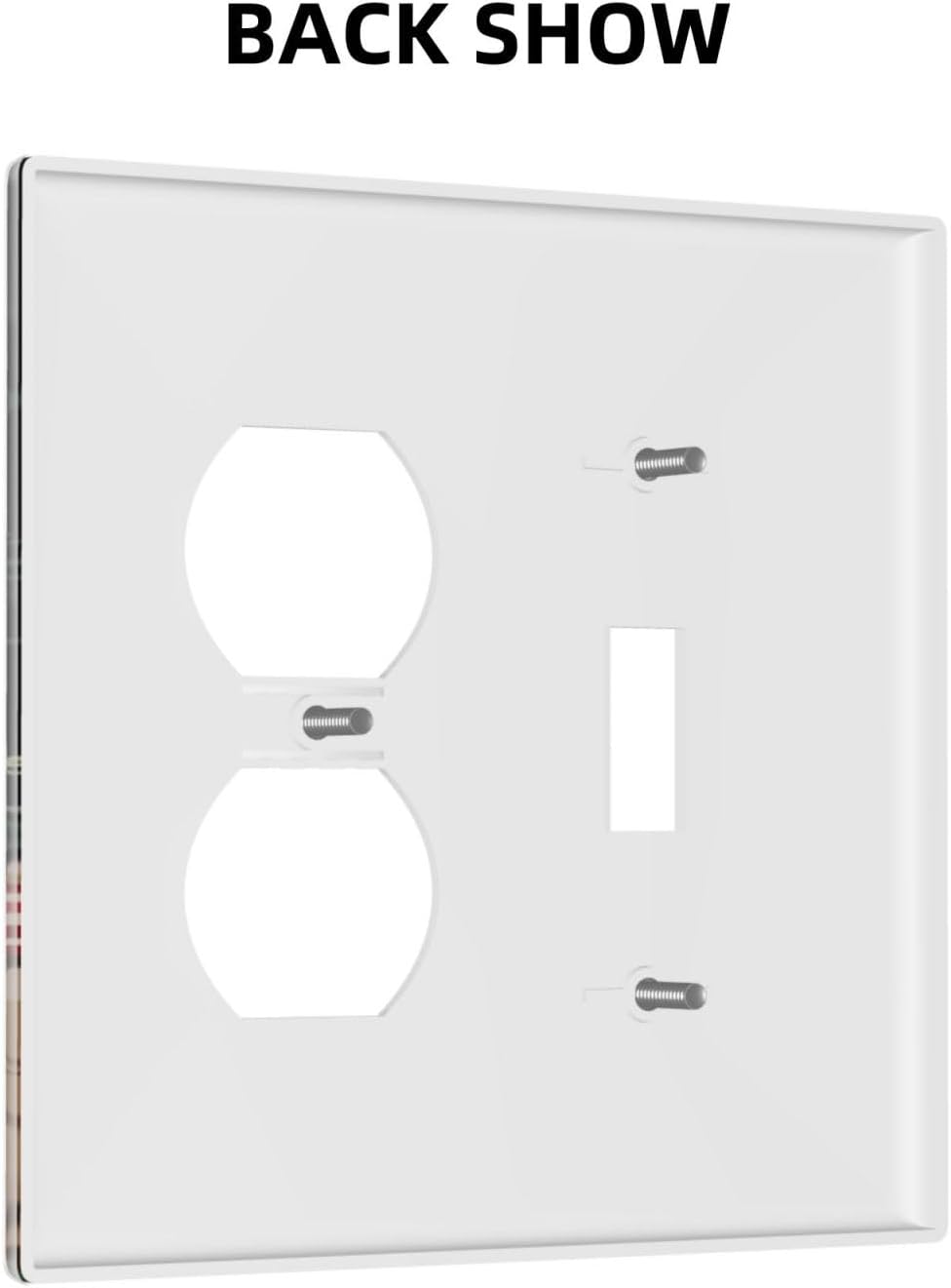 Moon Star Red Mushroom Forest Butterfly Green Plant Wallplates 1 Toggle 1 Duplex Switch Plate Electrical GFCI Faceplate Decorative Light Switch Covers for Kids Room Home Decor