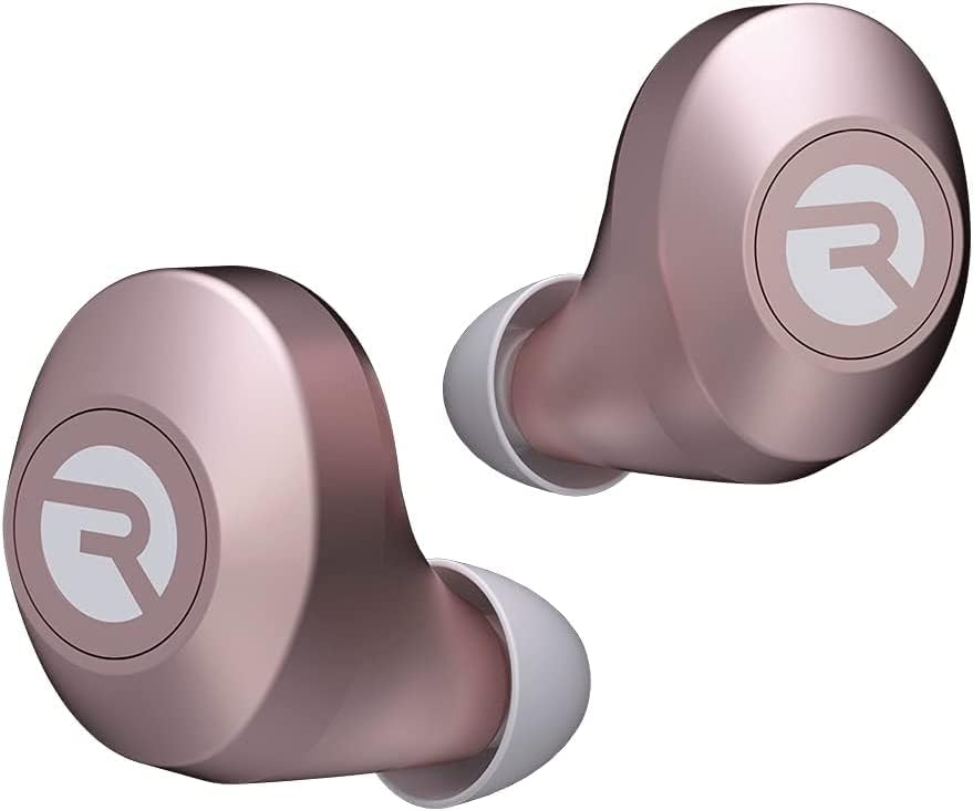 Raycon Everyday Earbuds Classic Bluetooth Wireless with Microphone - Stereo Sound, Active Noise Canceling, in-Ear Bluetooth Headset True Wireless Earbuds 32 Hours Playtime (Rose Gold)