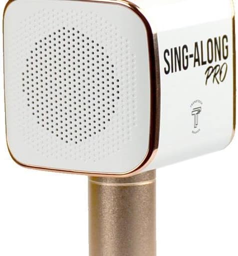 Sing-Along PRO Bluetooth Microphone - Wireless Karaoke Mic for Kids & Adults - Portable Home Karaoke Mic with Stereo Audio (Rose Gold)