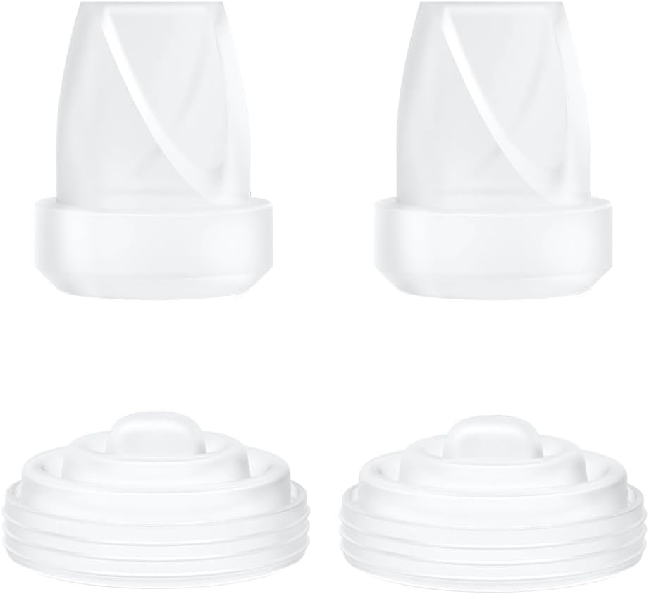 4PCS M5 Breast Pump Replacement Parts,2pcs Silicone Duckbill Valve & 2pcs Silicone Diaphragm Compatible with Momcozy M5 Wearable Breastpump, Mom Cozy Breastfeeding Essential Accessories