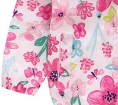 TUIJI Toddler Boys Girls Cartoon Print Zip Jacket Hooded Trench Lightweight Kids Coats Windbreaker Outdoor Cute Dust Coats