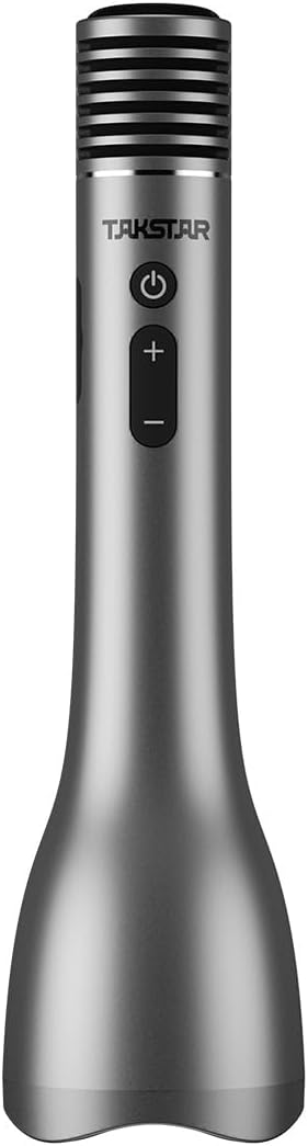 TAKSTAR Bluetooth Microphone Karaoke Wireless Mic & Voice Amplifier Microphone with Speaker, 4 Sound Effects & TF Card, 12W Portable Handheld Mic for Meeting Outdoors Speech Party Teaching(DA12)