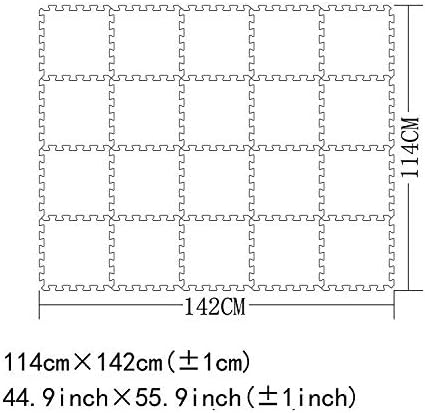 YIMINYUER® 20 Tiles (30cm×30cm×1cm Each Tile) Baby Soft Puzzle Play Mats, Kids Thick EVA Foam Floor, Toddlers & Children's Soft Interlocking Mat R04G301020