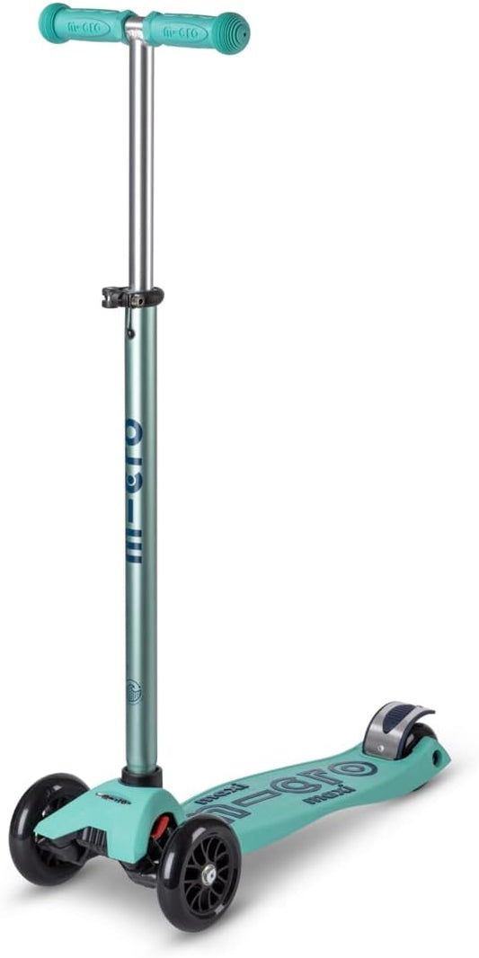 Micro Kickboard - Maxi Deluxe Eco 3-Wheeled, Lean-to-Steer, Swiss-Designed Micro Scooter Made with Recycled and Sustainable Materials for Elementary Kids, Ages 5-12