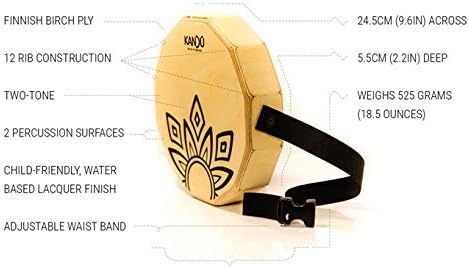 KTÄK -The First Handcrafted, Hand Drum Percussion, Two-Sound Cajón Body Snare, Portable Cajon by Kandu (orange)