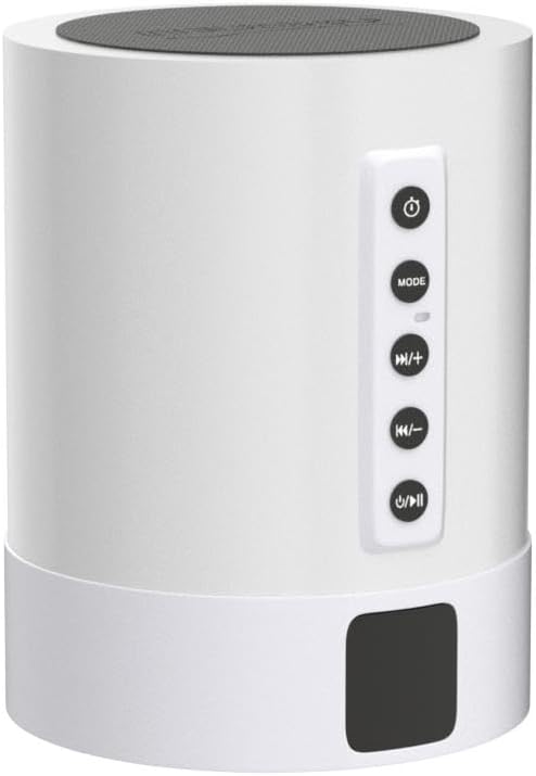 Alarm Clock Bluetooth Speaker, Night Light White Noise Machine Touch Bedside Lamp with Alarm Clock for Kids Multi-Color Changing Night Light Xmas Gifts for Teenage Girls Boys Women Teen Girl Gifts