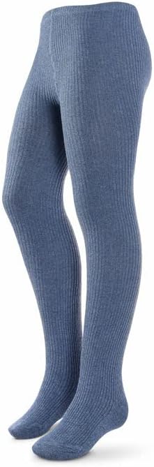 Kids, Girls thin Ribbed Cotton tights, Comfy, Soft Flat Tights Made from Breathable cotton| Great Tights For Uniform,