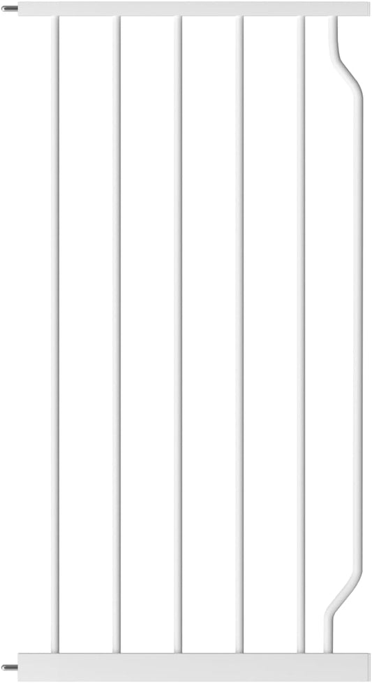 WAOWAO Baby Gate 14.16" Extra Wide Pressure Mounted Walk Through Swing Auto Close Safety White Metal Toddler Kids Child Dog Pet Puppy for Stairs,Doorways,Kitchen