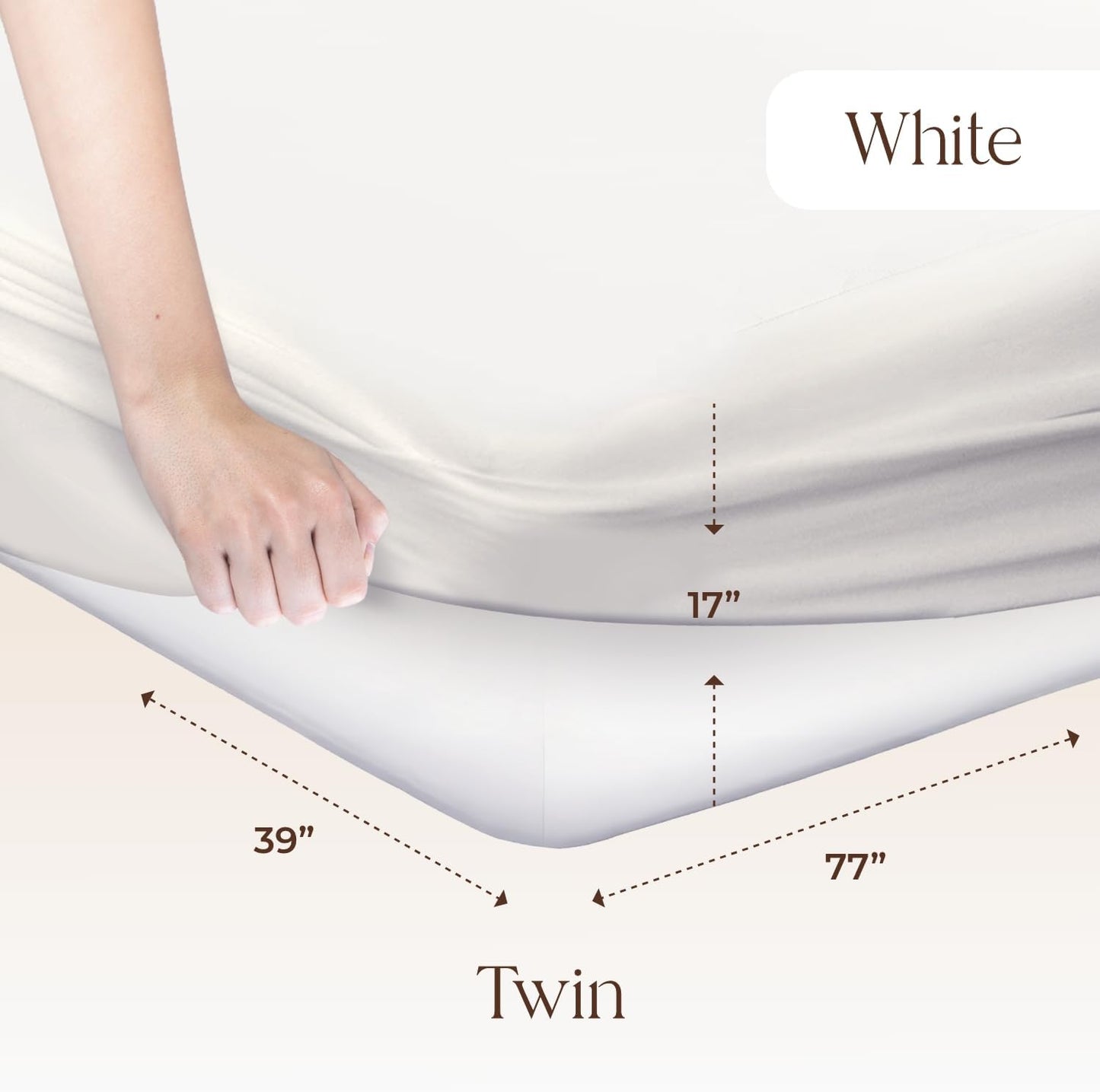 Organic Waterproof Mattress Protector Twin Size - 100% Waterproof Mattress Pad with Extra Soft Quiet & Breathable Triple Layer Protection - GOTS Certified Machine Washable Deep Pocket Design (Twin)