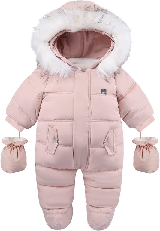 Baby Girl Winter Snowsuit Toddler Jacket Clothes For Boy Infant Jumpsuit Hoodied