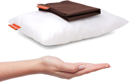 Pipsqueak Pillow - Small, Mini, Tiny - 11 x 7 in - Perfect for Travel, Cars, Airplanes, Camping, Dogs, Toddlers, Kids, Lumbar, Knees and Neck - Ages 2 Yrs and Up