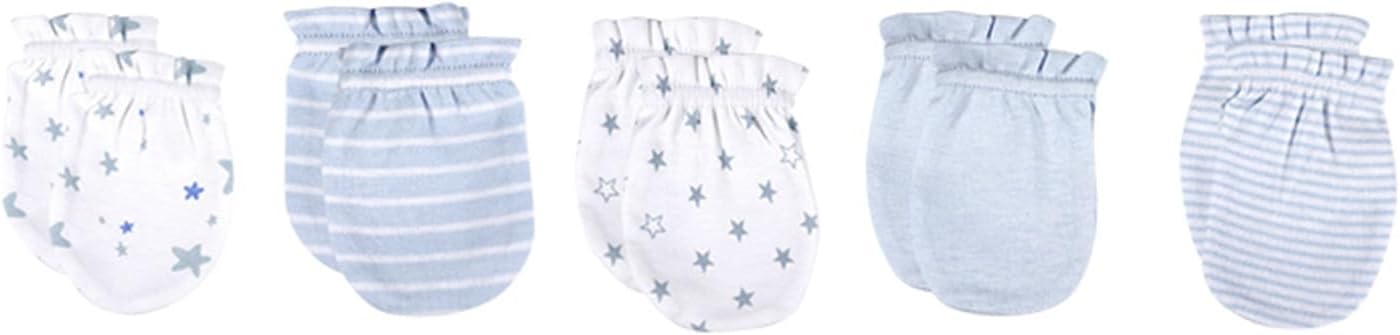 5 Pairs Baby Not Scratch Mittens 0-6 Months New Born Boy Girl Gloves Cute Infant Accessories