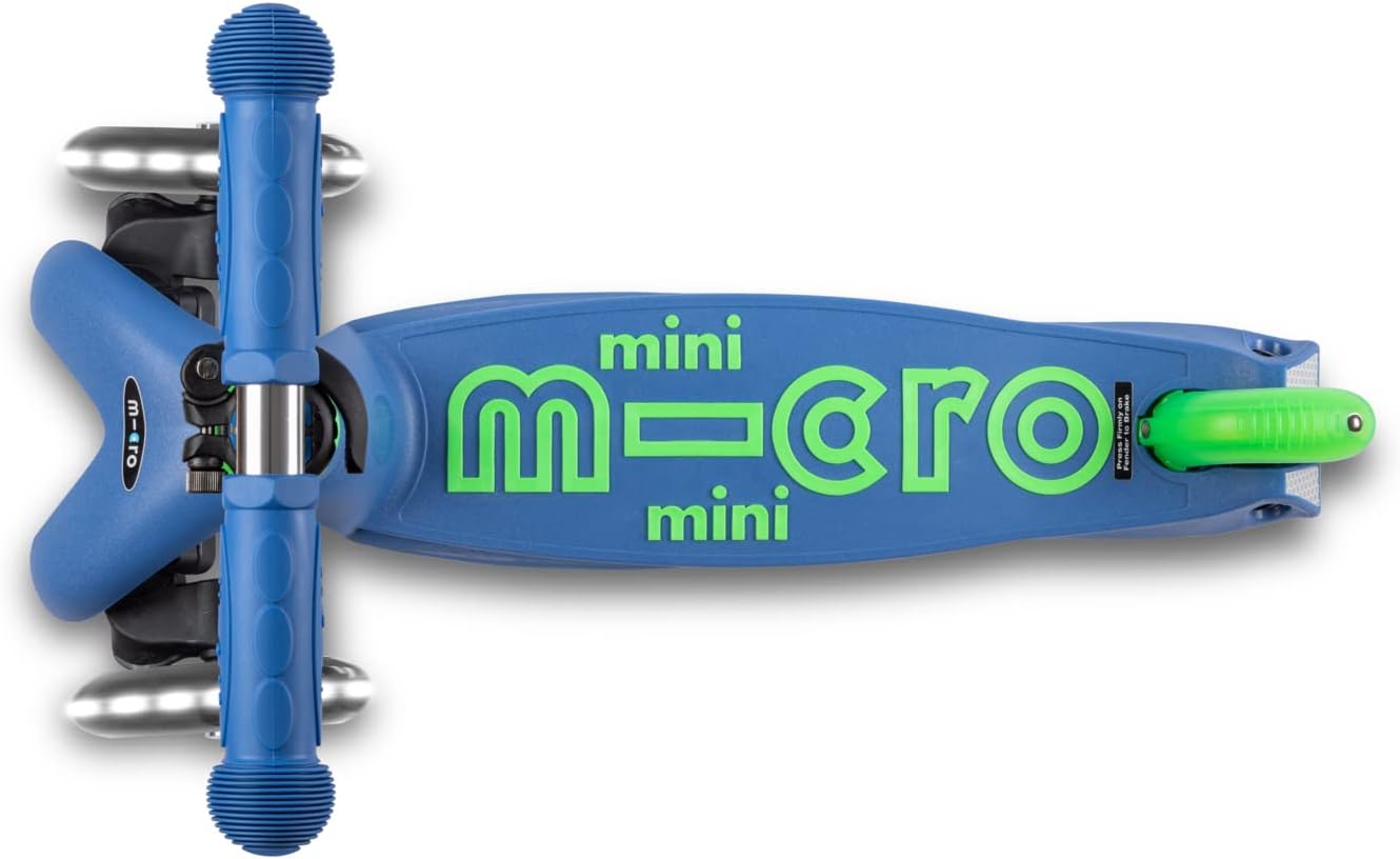 Micro Kickboard Mini Deluxe LED Three-Wheeled Lean-to-Steer Swiss-Designed Micro Scooter