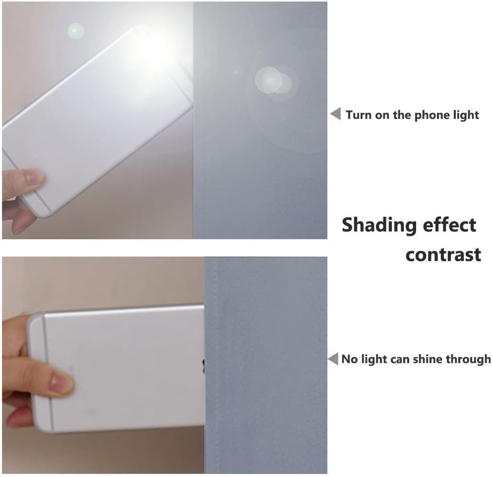 NICETOWN 100% Blackout Curtains 54 inches Long, Vintage Blue, 1 Pair, 52 inches Width Each Panel, Double-Deck Completely Blackout Window Treatment Thermal Insulated Lined Drapes for Small Window