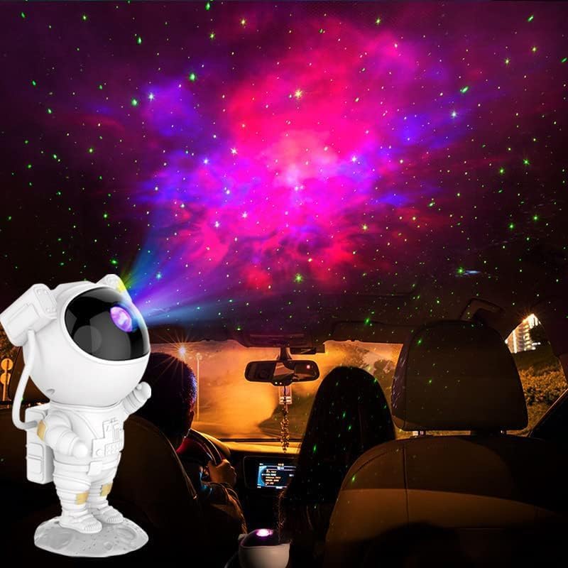 Astronaut Galaxy Projector Night Light, Star Projector Galaxy Night Light, Starry Nebula Ceiling Projection Lamp with Remote Control Timer and 360°Adjustable, Kids Adults Room Game Room Decor
