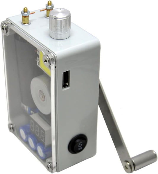 Gikfun DIY Hand Crank Generator Kit - Portable Survival Lighting Kit with COB Light and Lighter for Camping, Hiking, Blackouts - Compact Survival Gear for Outdoor and Home Backup GK1031