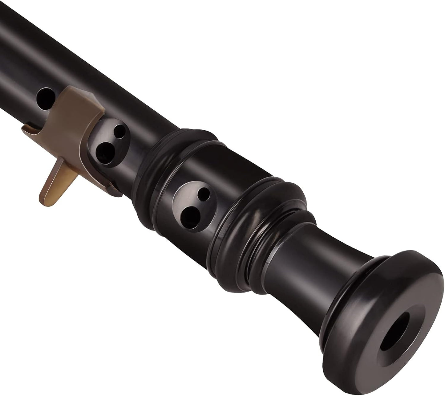 Eastrock Recorder Instrument German Style Soprano Recorder Brown 3 Pieces for Beginners with Cleaning Rod, Fingering Chart, Packing Bag, Thumb Rest