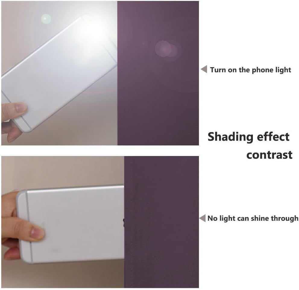 NICETOWN 100% Blackout Lined Curtains, Plum, 1 Pair, 42" Width x 63" Length Each Panel, 2 Thick Layers Completely Blackout Window Treatment Panels Thermal Insulated Drapes for Kitchen