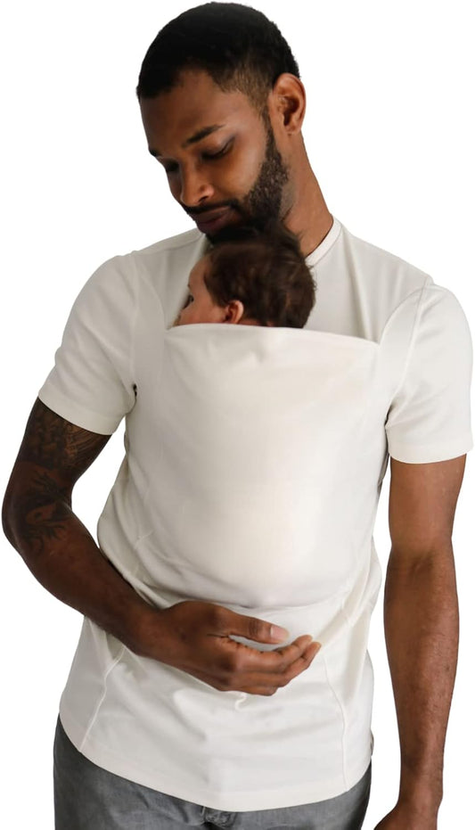 Lalabu The Dad Shirt | Hands-Free Baby Carrier for Dad with Kangaroo Pouch | Engineered for Bonding, Safety, & Comfort for Newborns Up to 15 Lbs. | CPSC Compliant
