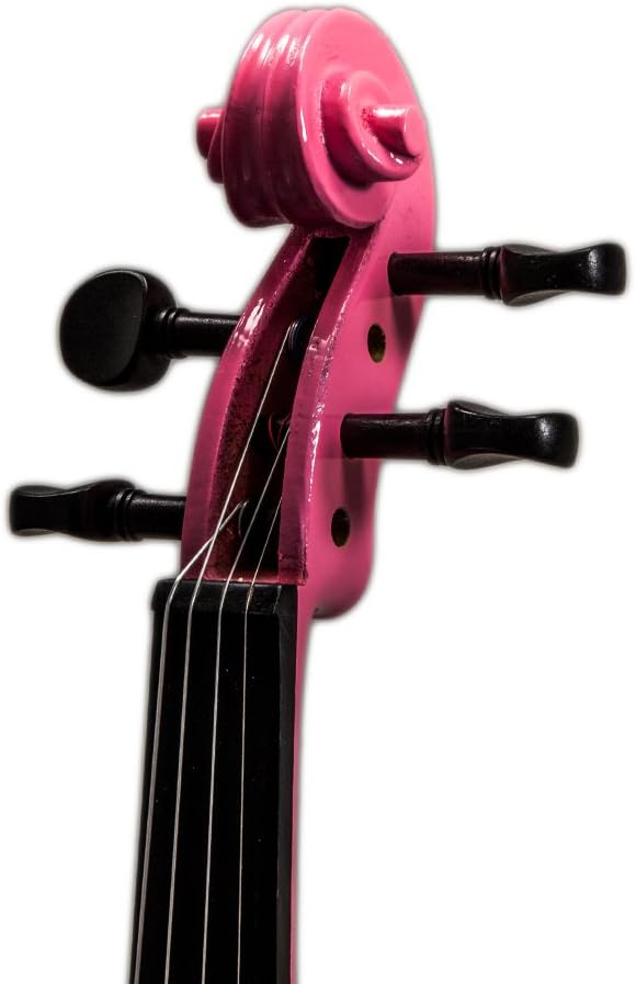 Sky Full Size VN202 Pink Violin with Brazilwood Bow and Lightweight Case