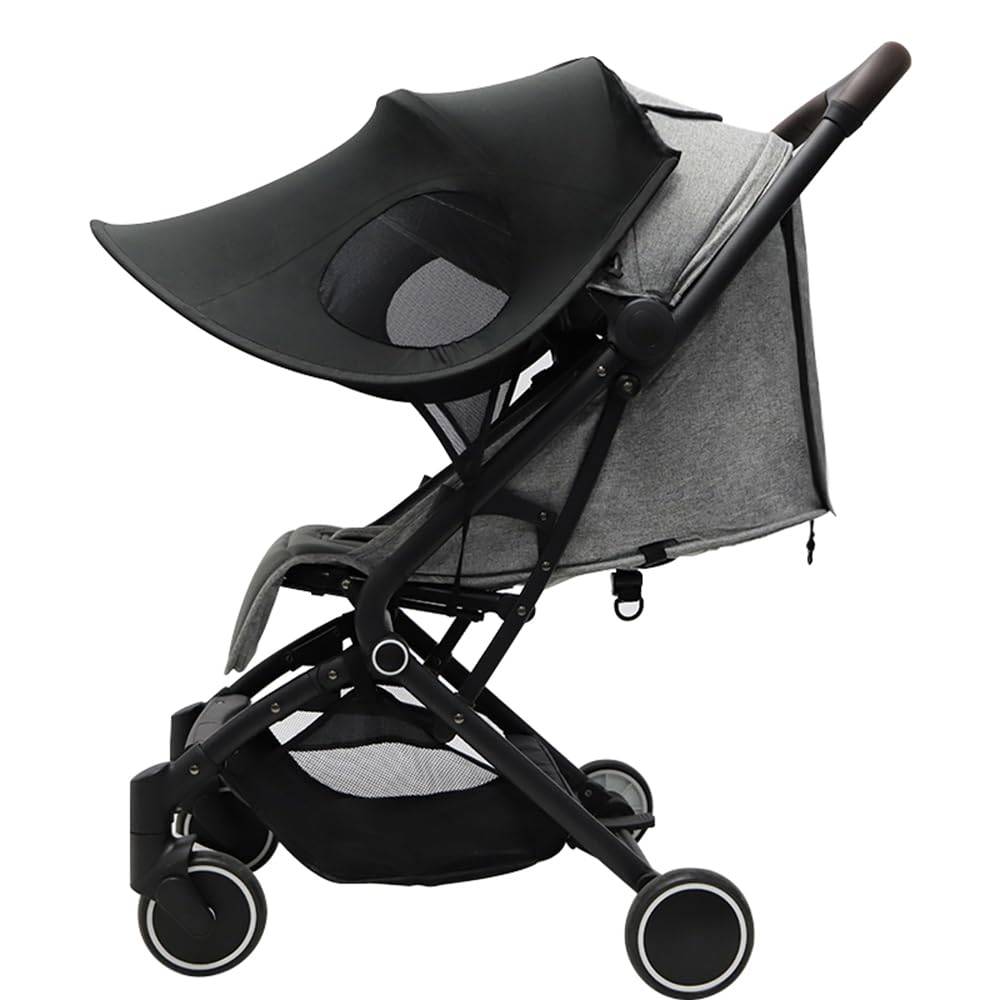 PandaEar Sun Shade for Baby Stroller Car Seats, Universal Strollers Cover Waterproof Toddler Stroller Canopy Windshield, UPF 40+