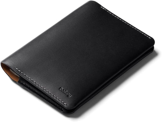 Bellroy Passport Cover (slimline travel wallet/pouch with card slots and space for cash plus travel documents) - Black