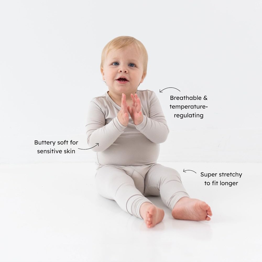 KYTE BABY Toddler Pajama Set - Pjs for Toddlers Made of Soft Bamboo Rayon Material