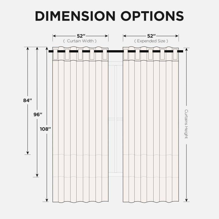 Joydeco 90 Inch Blackout Curtains for Bedroom, Thermal Insulated Black Out Curtains 2 Panels Set, Room Darkening Drapes for Living Room Window Rod Pocket Back Tab (W52 x L90 Inch, Black)