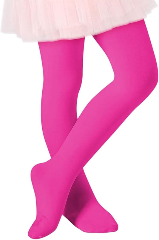 Ultra Soft Toddler Ballet Tights for Girls - Footed Dance Tights Colorful Baby Girls Leggings for Daily Party Halloween 1-6T