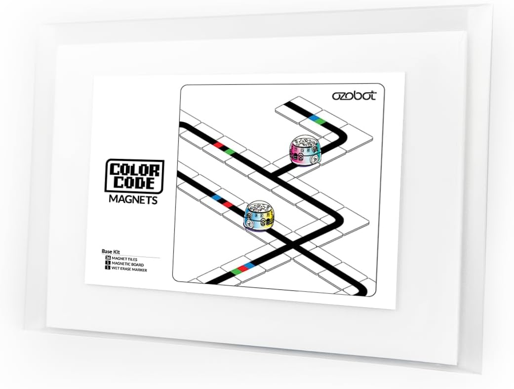 Color Code Magnets Base Kit: Interactive Coding Learning Tool for Kids Ages 5+, Enhances Logic & Problem-Solving Skills, Classroom Education, 36 Tiles, Evo Required Not Included