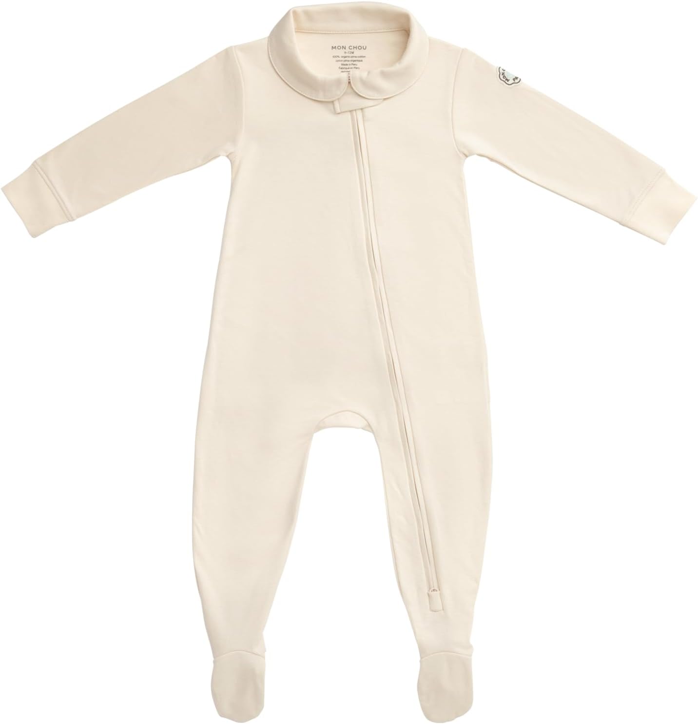 MON CHOU Organic Cotton Baby Pajamas - Ultra Soft Baby Footie Pajamas - 100% Pima Cotton PJ’s - Luxury Newborn Sleepers