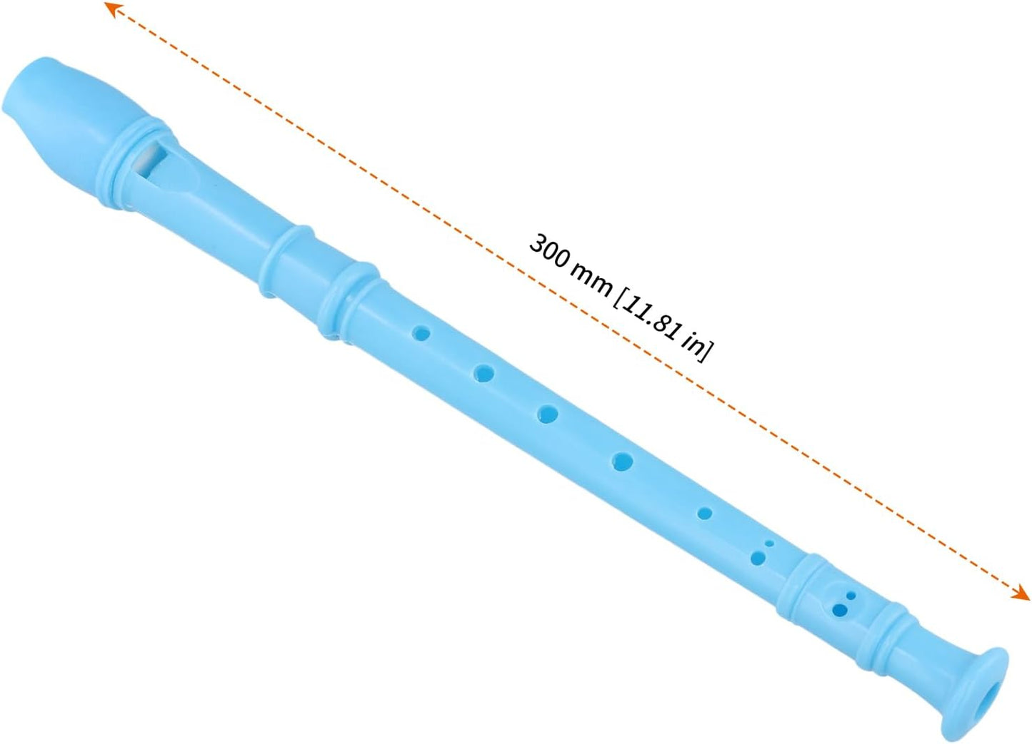 HOZEON 40 PCS 8 Holes Recorder Instruments, Plastic Soprano Recorder Instruments with Cleaning Rod, 4 Color Recorder Musical Instruments for Music Performance, Rehearsal
